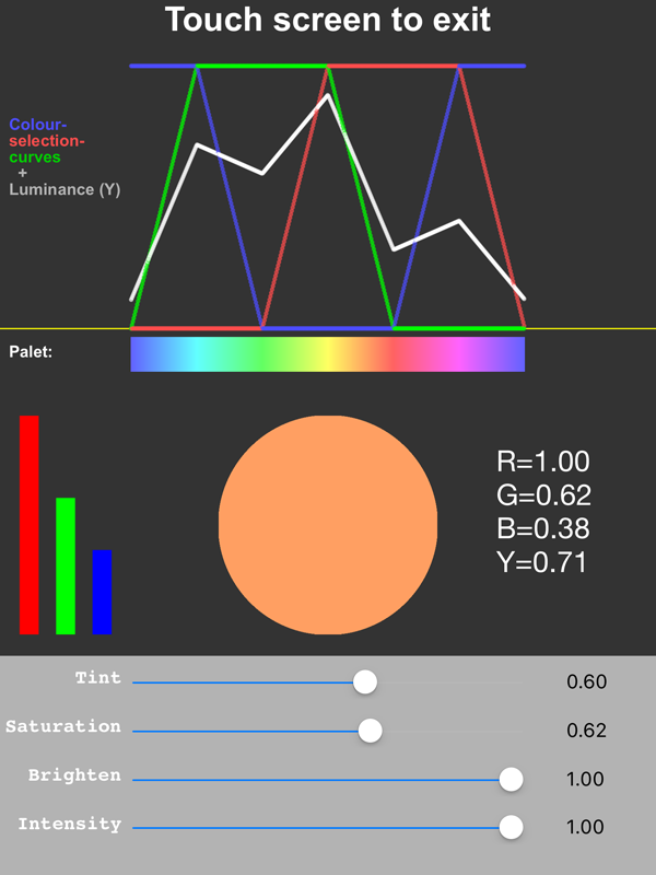 Screenshot of &quot;Palette Parameters&quot;