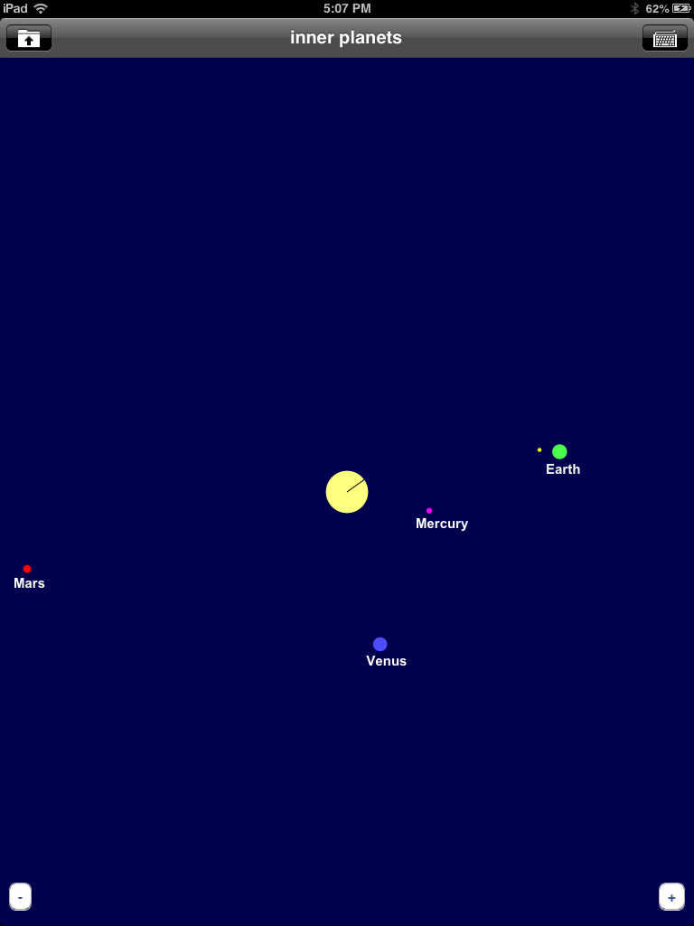 Orrery screen shot.